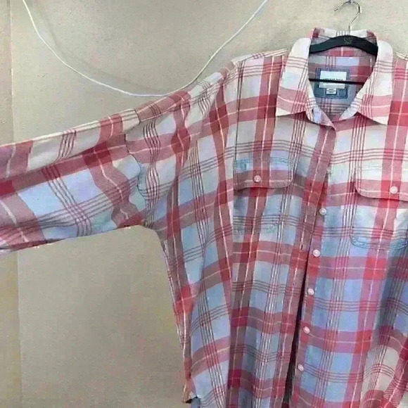 American Eagle Women Oversized Button-Up Beach Shirt M TC1 - Picture 4 of 7